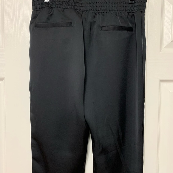 New Evereve x David Lerner Jazmine Black "Satin" Slim Jogger - Picture 6 of 8